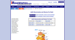 Desktop Screenshot of delhi.metroroommates.com