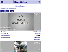 Tablet Screenshot of neworleans.metroroommates.com