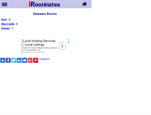 Tablet Screenshot of delaware.metroroommates.com